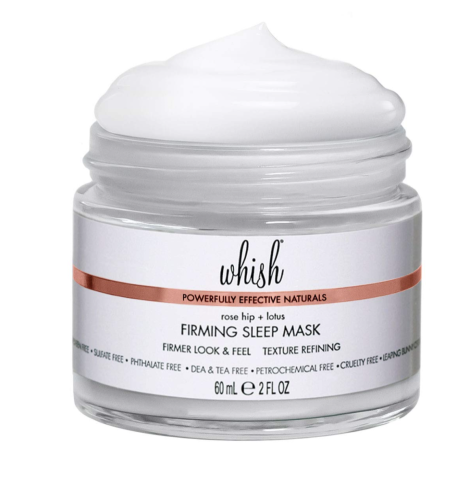 Whish Rose Hip & Lotus Firming Night Mask - Plumping & Moisturizing Overnight Mask with Rosehip Oil